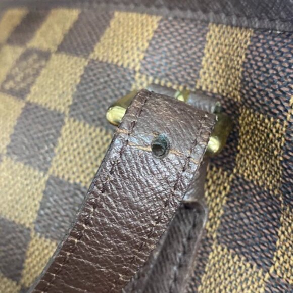 LOUIS VUITTON LV Marais Shoulder Bag Damier Ebene Leather Brown - Picture 13 of 16